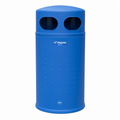 Papelera de Reciclaje Vilagrasa GIRO-03 AZUL — Pap.Con 2 Bocas Frontales Cap. 120 Litros