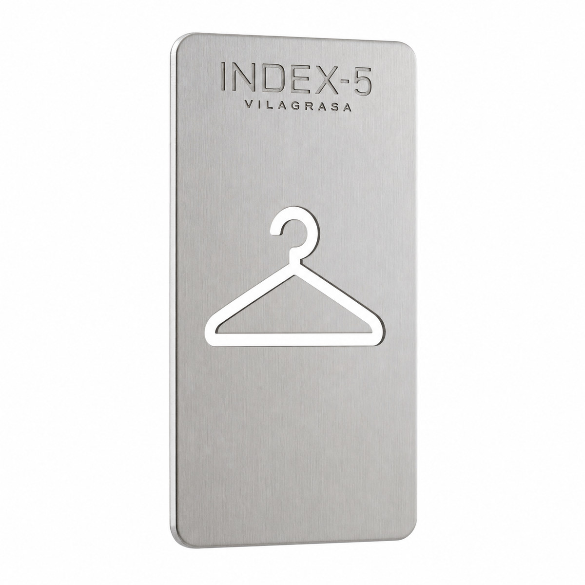 Señalética Vilagrasa INDEX-5 — "Guardarropía" 75X8X155 Mm