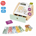 Caja Registradora de Madera Playtive — Wooden Shop Till Set (24 Piezas)