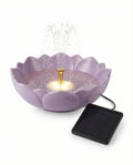 Fuente Solar LED Flor Lila - Belavi