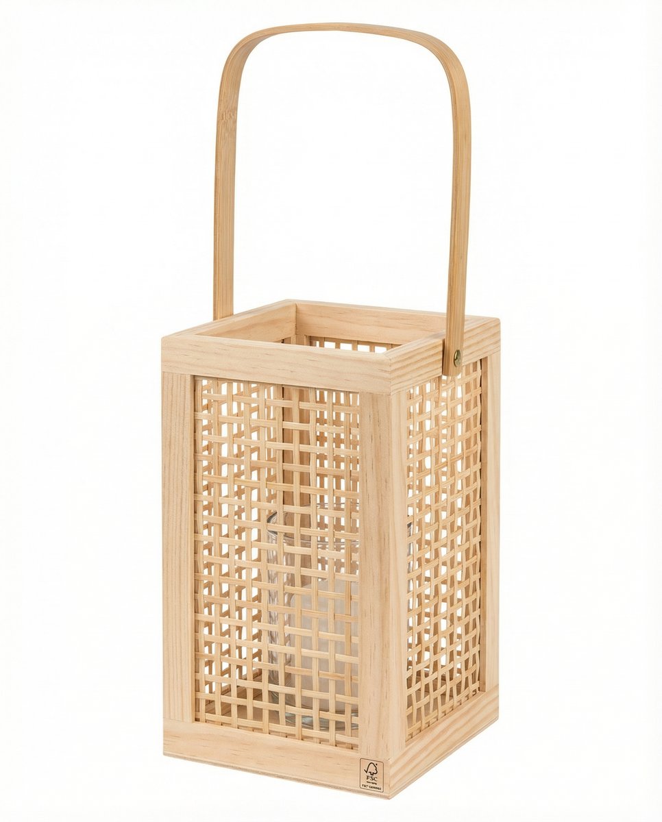Farolillo Decorativo de Madera y Bambú FSC - Livarno Home