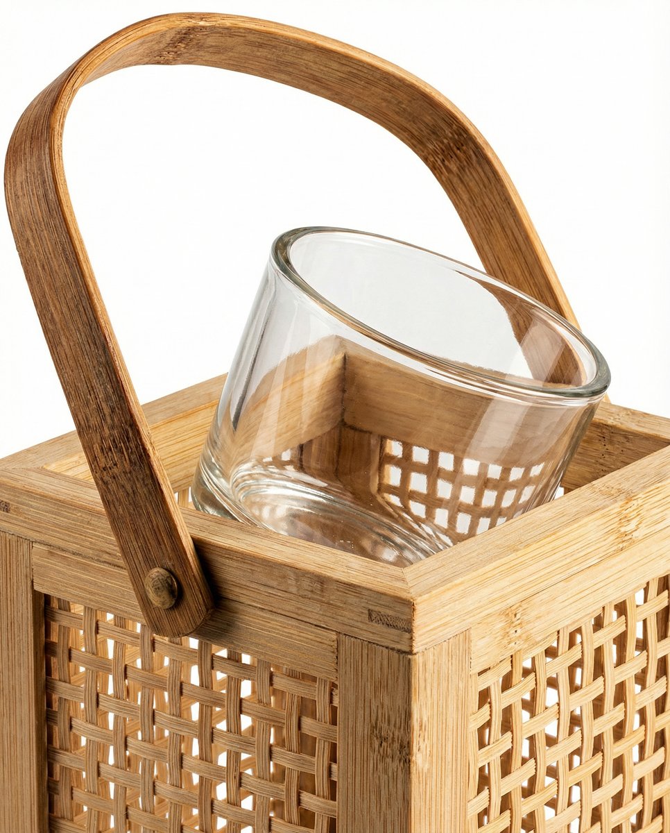 Farolillo Decorativo de Madera y Bambú FSC - Livarno Home