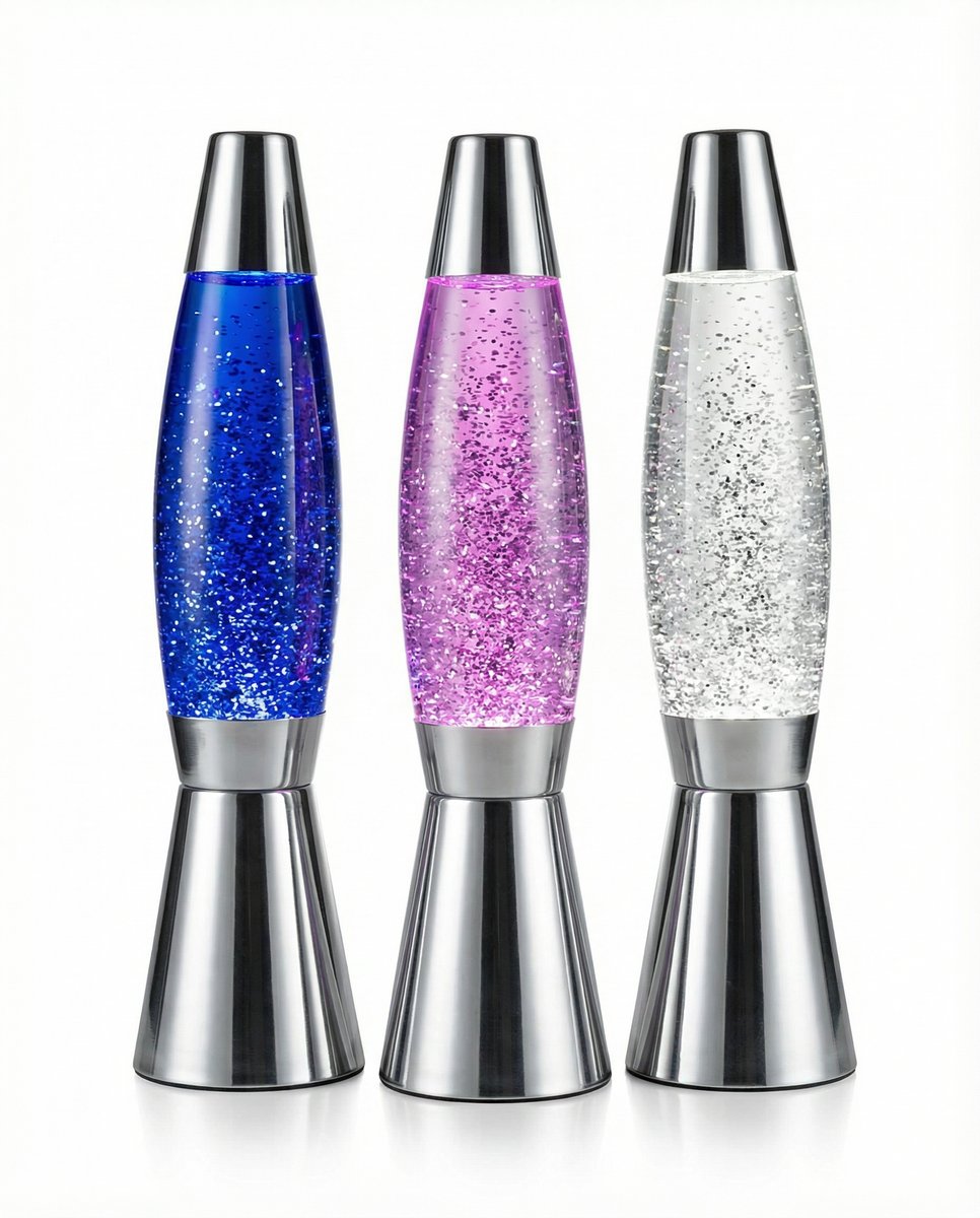 Lámpara de Purpurina RGB Efecto Lava - Casalux