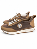 Zapatillas The Happy Monk Vanity-010 beige y marrón