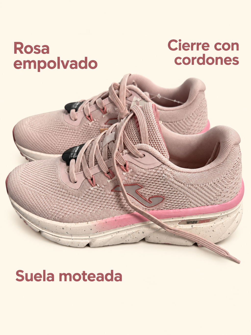 Zapatillas Joma Atreyu Lady rosa empolvado para mujer — detalles visibles