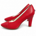 Zapatos de salón Chamby 4331 rojos — fondo blanco