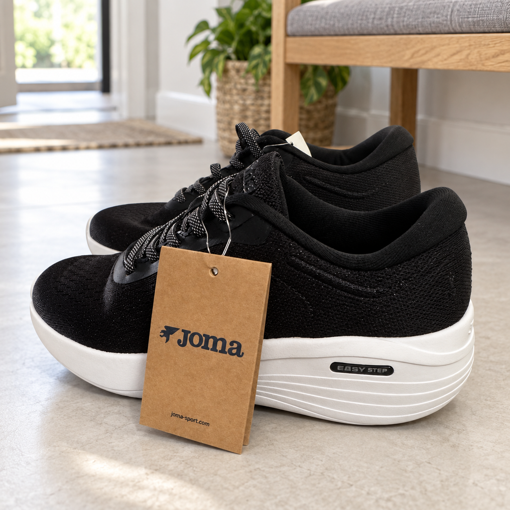Zapatillas Joma Diana Lady 2501 negras con suela blanca — ambiente cotidiano