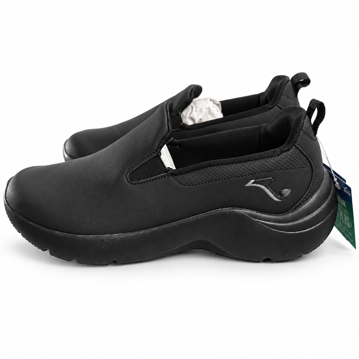 Joma Laceless Lady 2201 negras sin cordones, talla 40 — fondo blanco