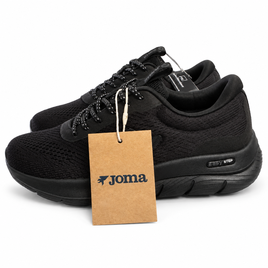 Zapatillas Joma Teseo Lady 2621 negras — fondo blanco