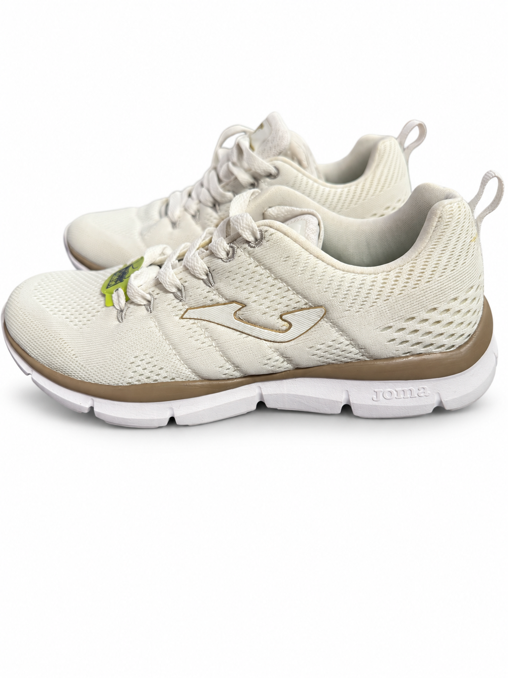 Joma Zen Lady 2002 blancas y doradas — fondo blanco
