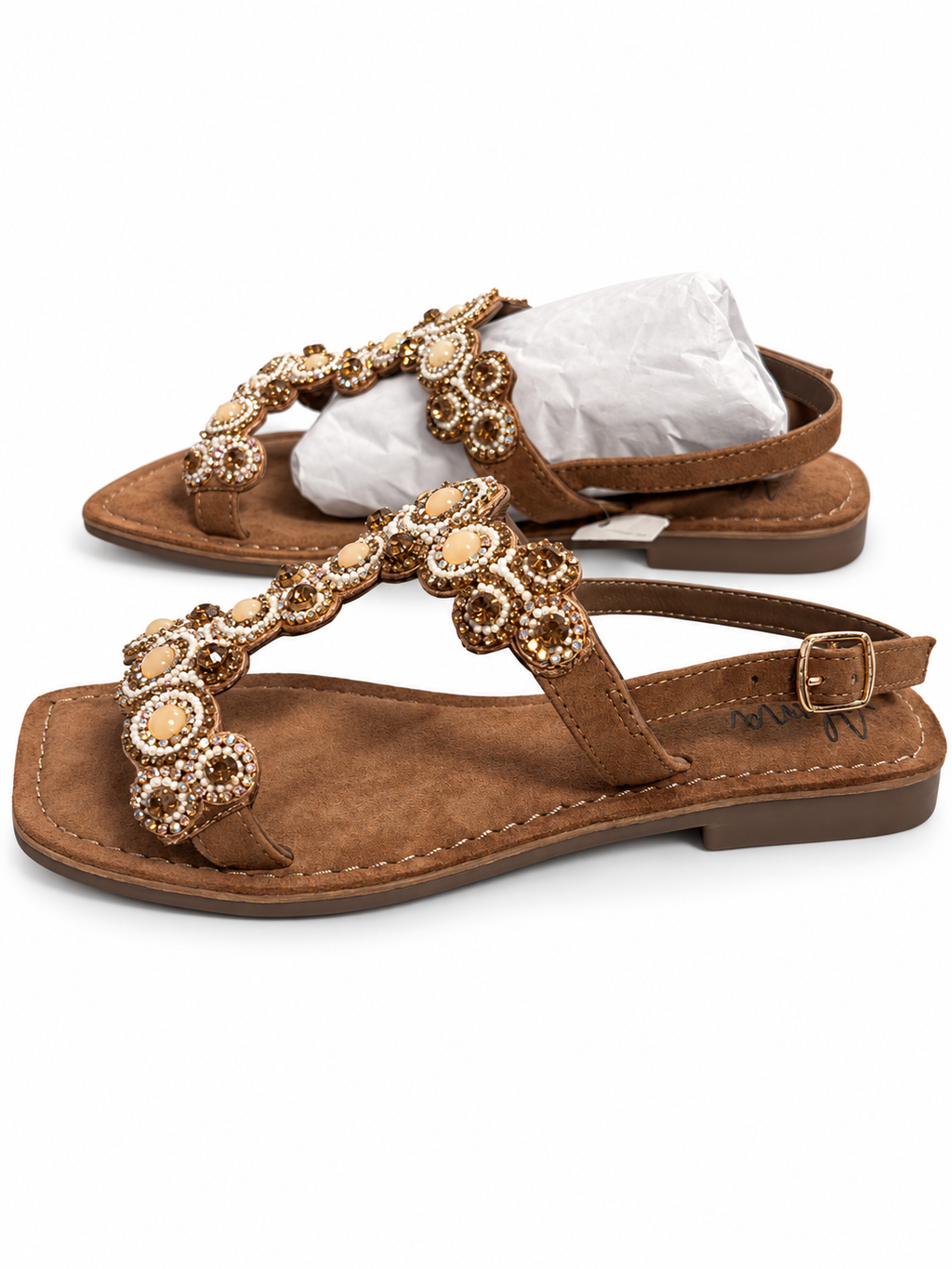 Sandalias Alma Blue V23BL2027 marrones — fondo blanco