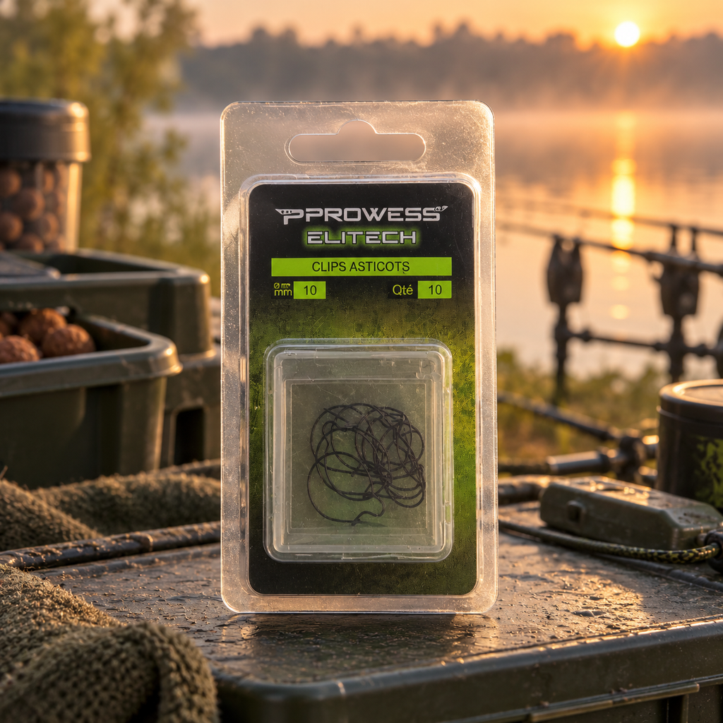 Prowess Elitech Clips Asticots Ø 10 mm en ambiente de pesca