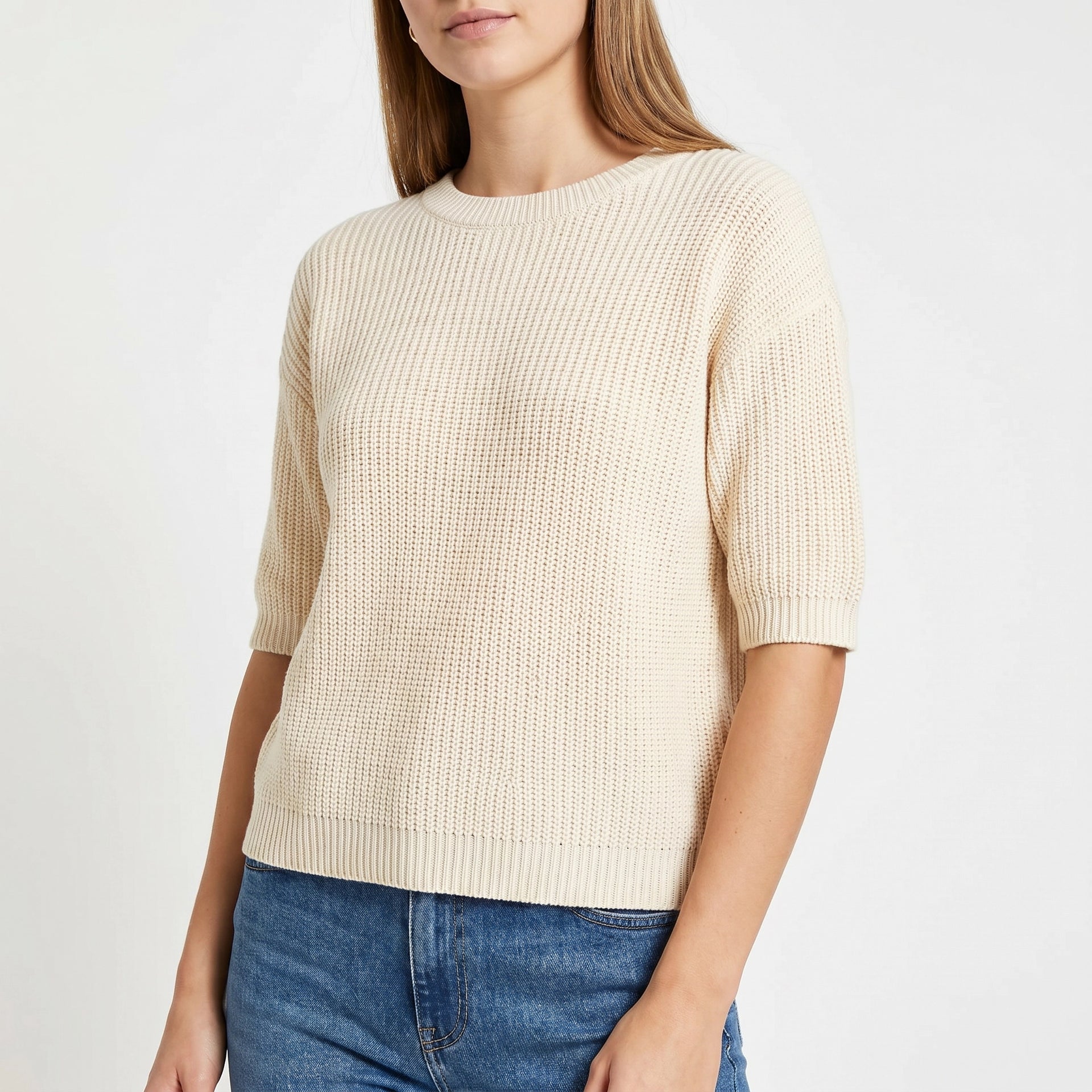 Jersey Mujer Punto Crema UP2 Fashion Talla M (40/42)
