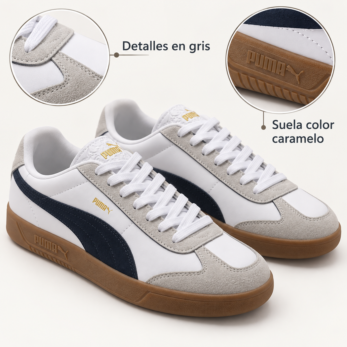 Características de las zapatillas Puma 17281 blancas para mujer