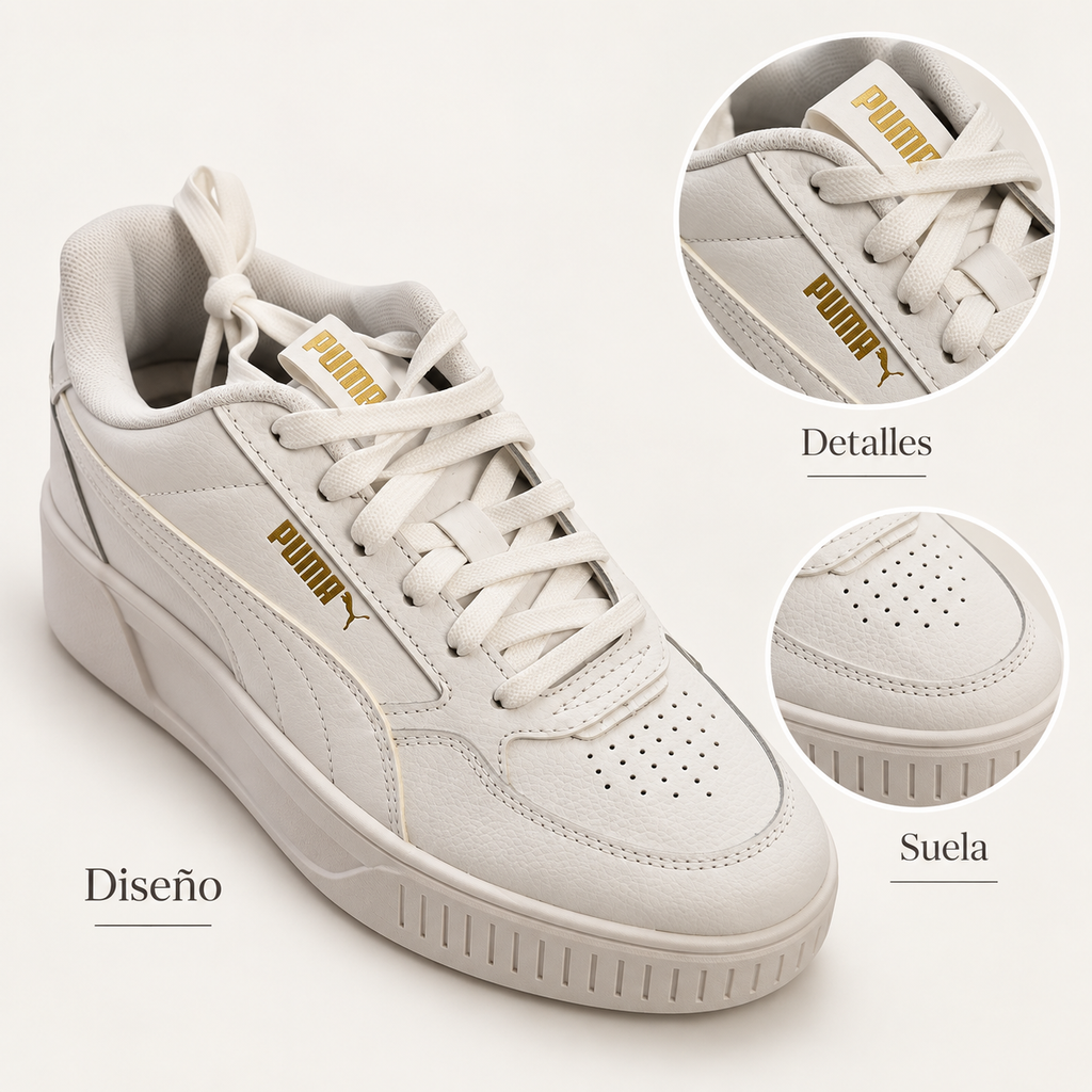 Zapatillas Puma Karmen Rebelle 387212 Blancas Mujer - características