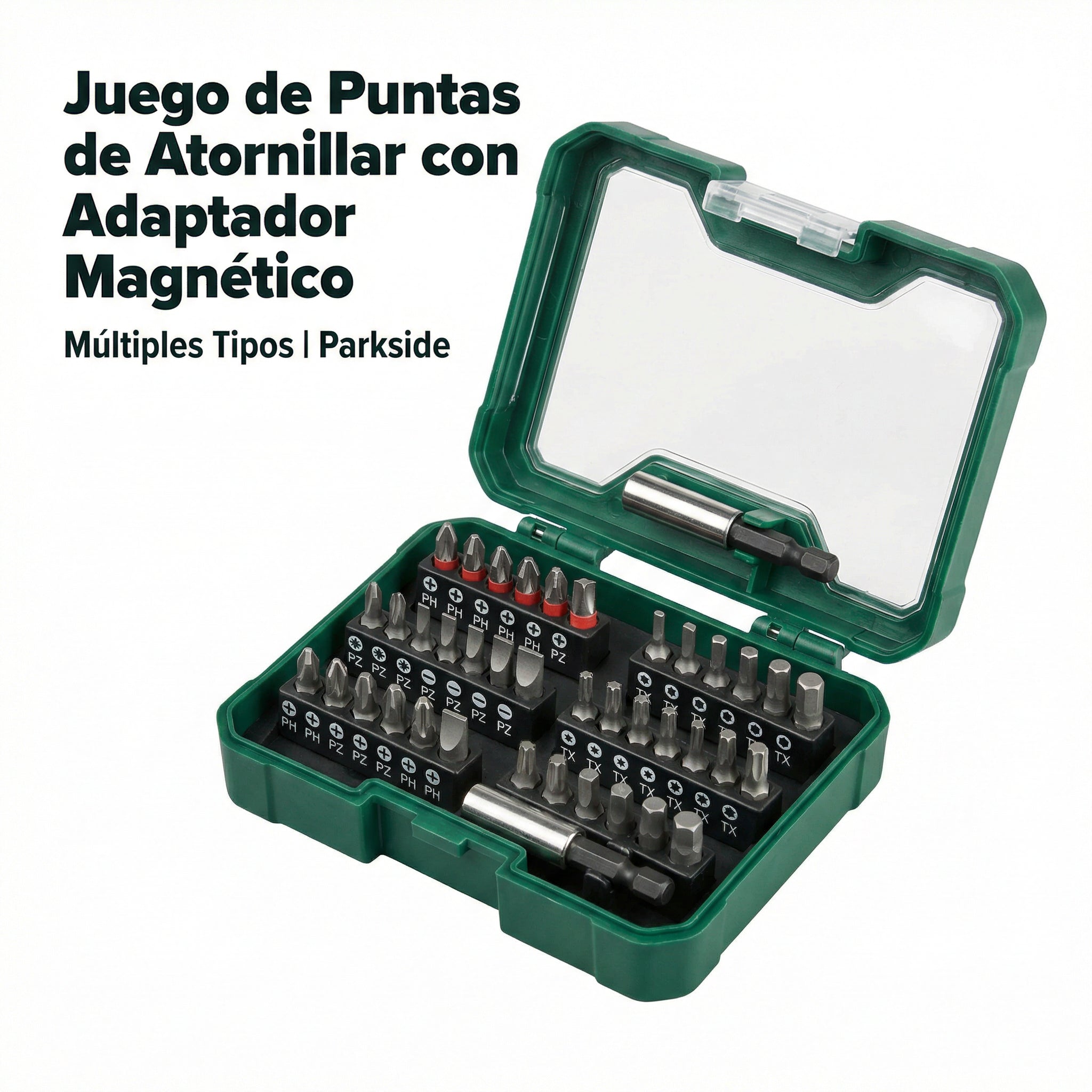 Juego de Puntas de Atornillar con Adaptador Magnético | Parkside
