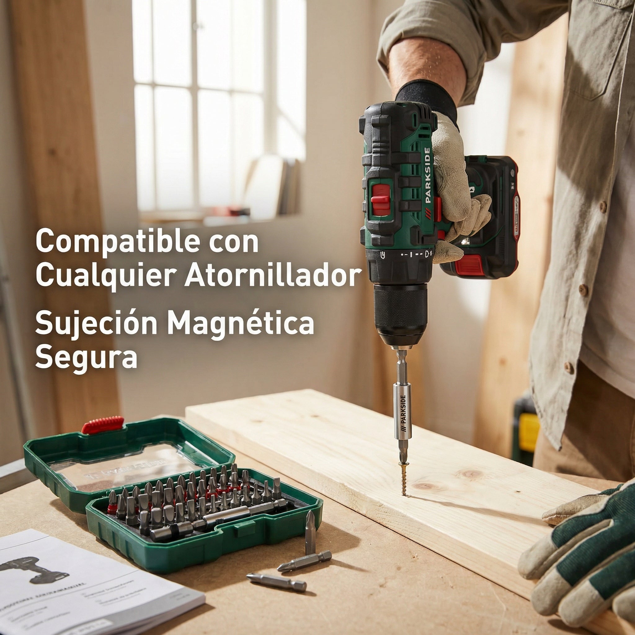 Juego de Puntas de Atornillar con Adaptador Magnético | Parkside