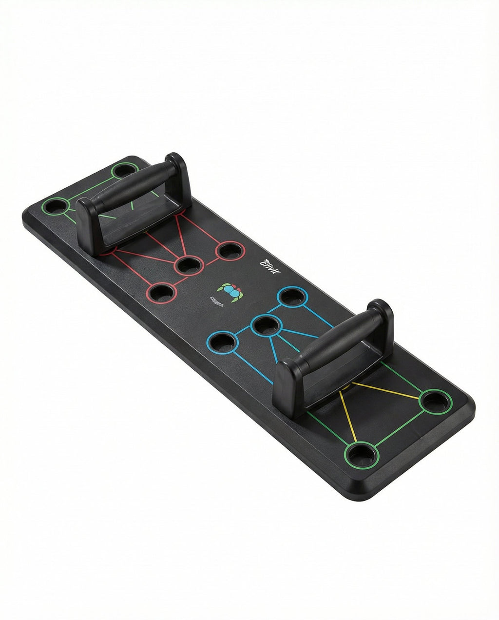 Tabla Push-Up Board Multifunción con Guía de Ejercicios - Crivit