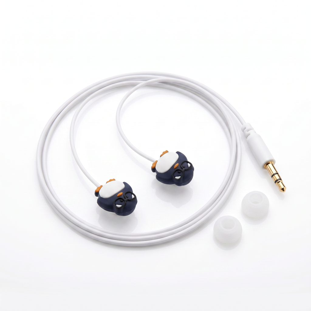 SilverCrest Auriculares Intraurales Pingüino con Jack 3,5 mm