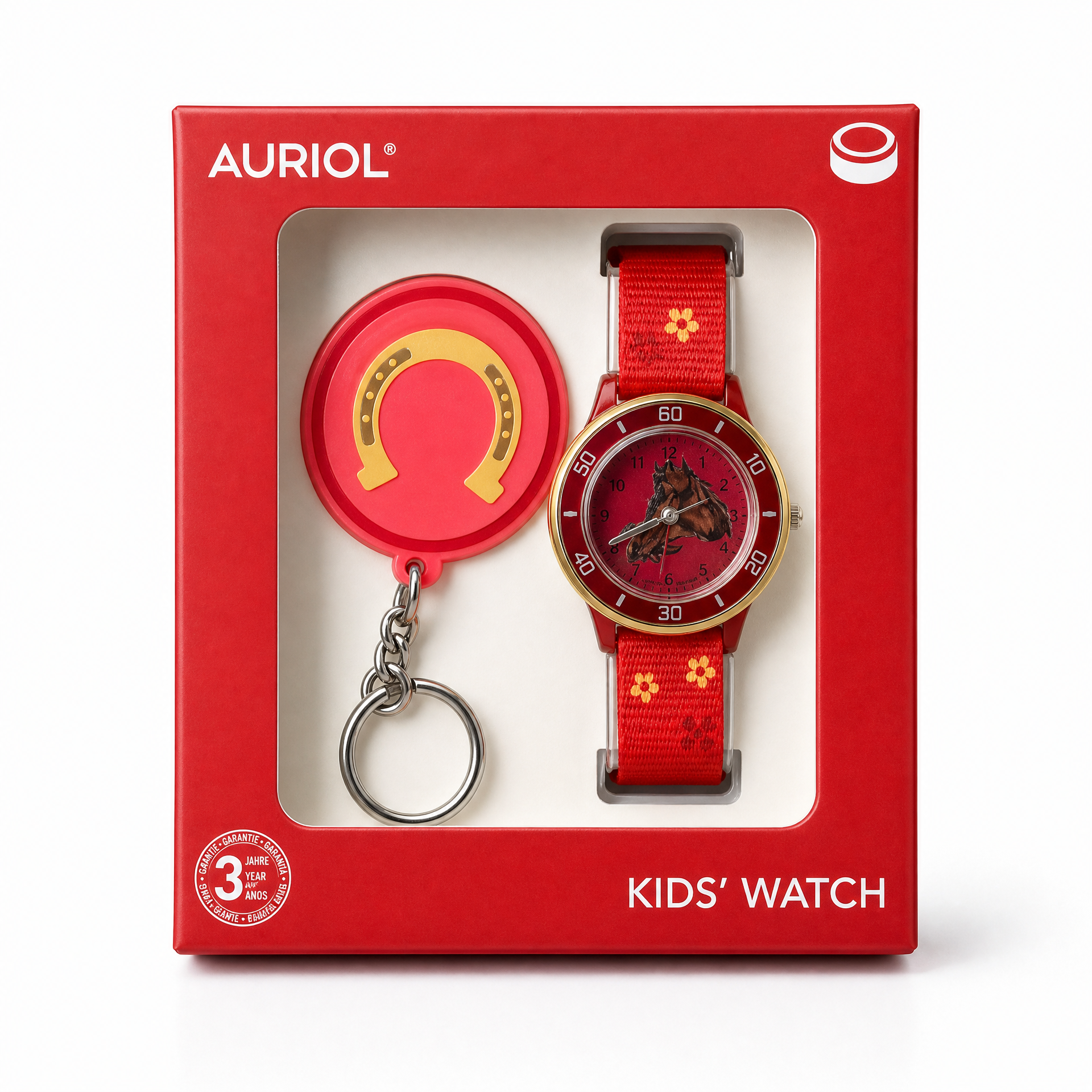 Reloj Infantil AURIOL con Llavero (Modelo Surtido)