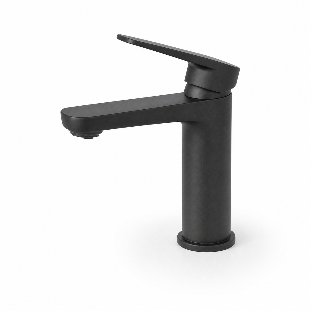 Grifo Monomando para Lavabo Livarno Home Negro Mate