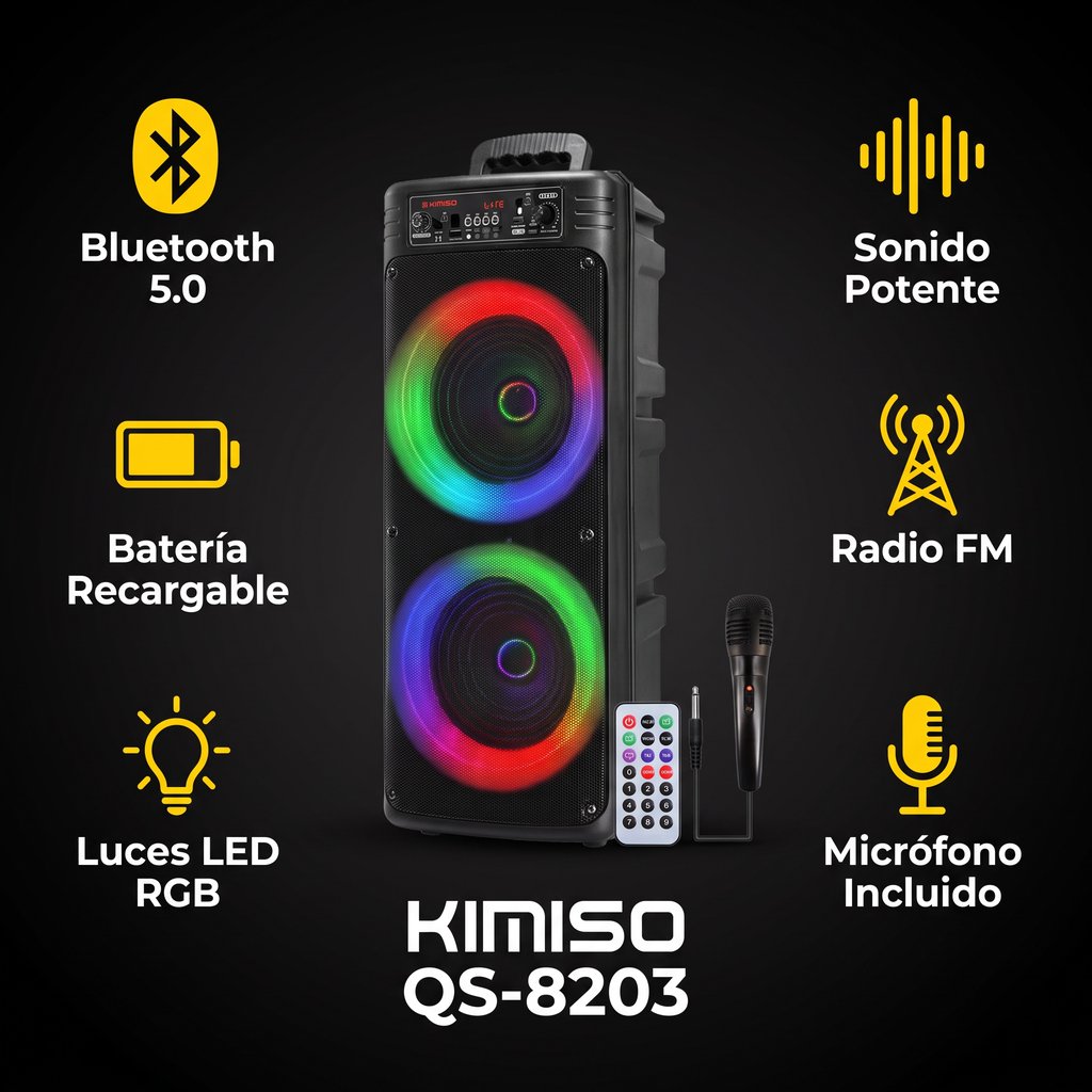 Altavoz Karaoke Kimiso QS-8203