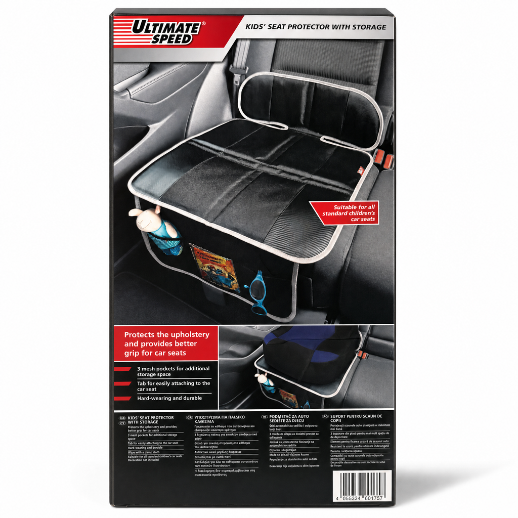 Ultimate Speed Protector de Asiento de Coche Acolchado Respaldo Alto Lavable a Mano