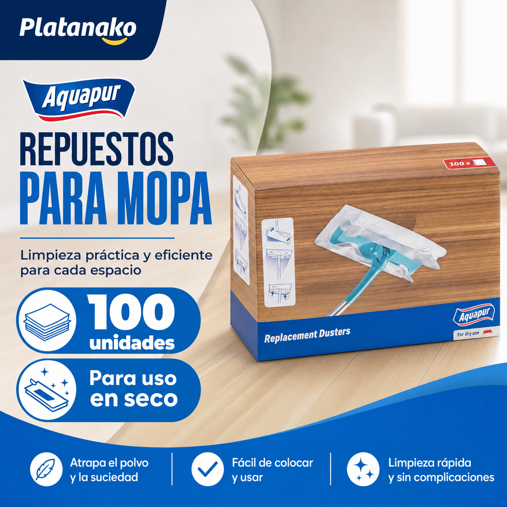 Aquapur Recambios de mopas atrapapolvo