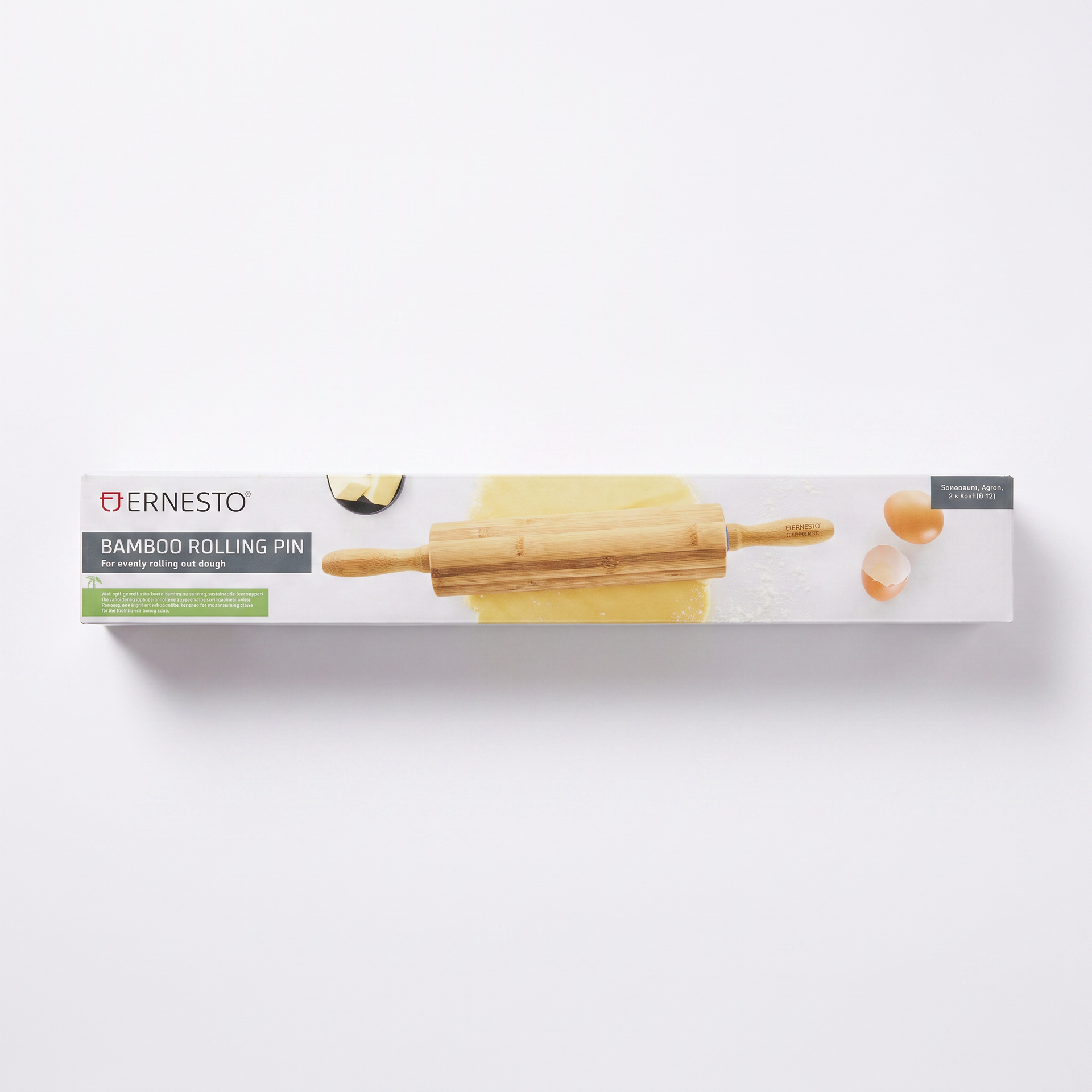 Ernesto Rodillo de cocina de bambú 44 cm