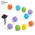 LIVARNO home guirnalda solar de farolillos multicolor (10 farolillos)