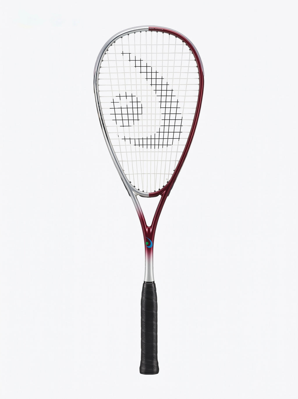 Raqueta de Squash DSS Equipe Pro — Plata/Rojo, Aluminio, Detall Esport
