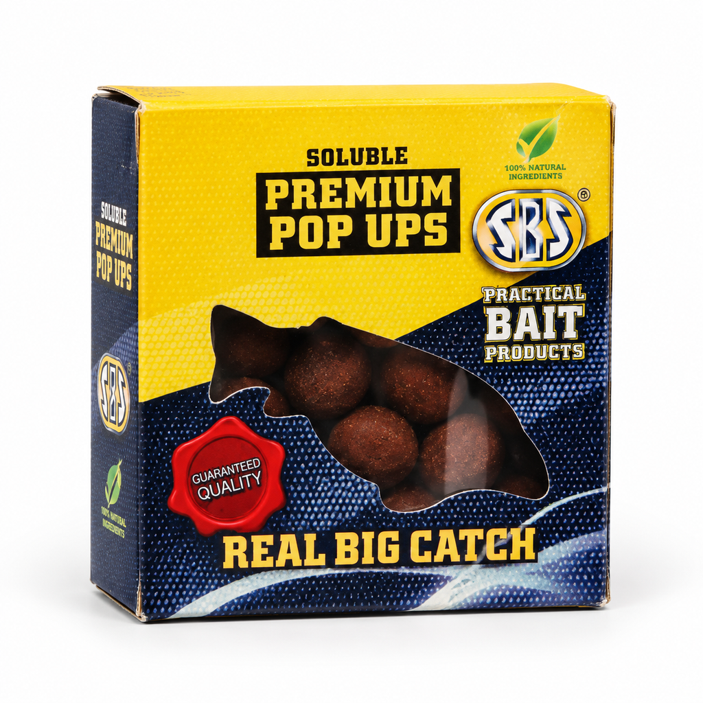 RBS Soluble Premium Pop Ups Real Big Catch sobre fondo blanco