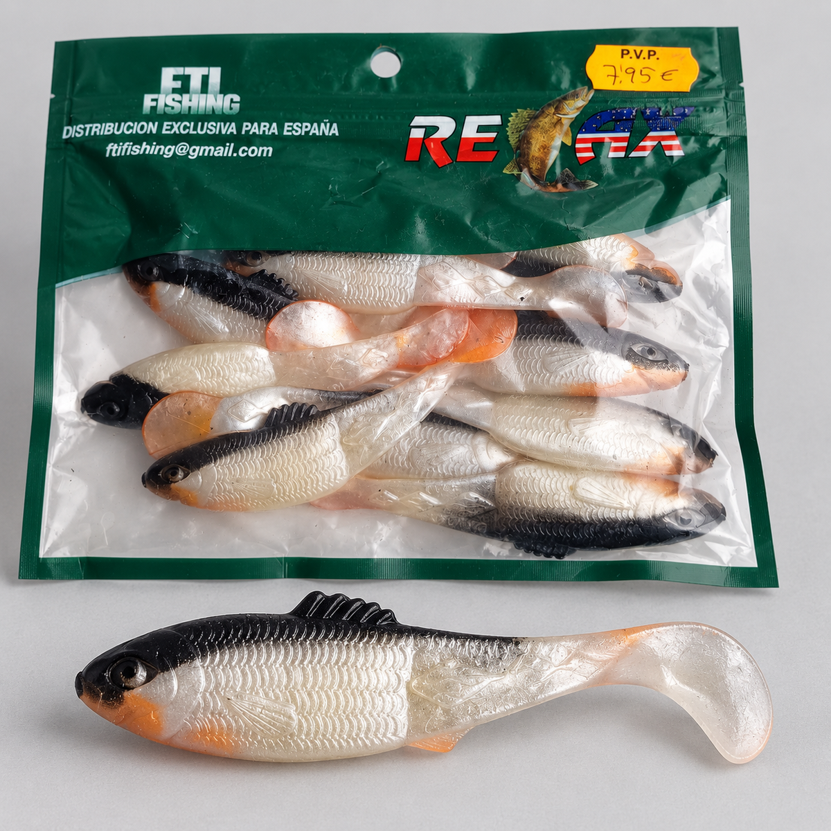 Detalle del señuelo Relax tipo pez realista