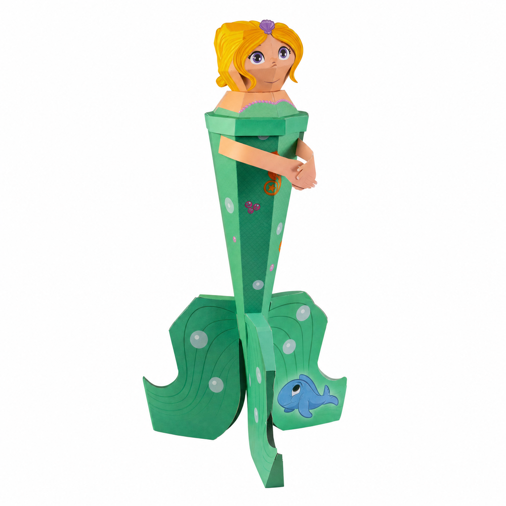 Crelando Set de manualidades para cono escolar Sirena