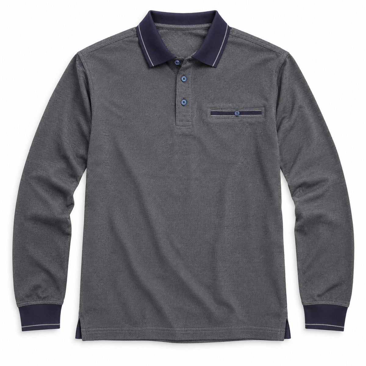 Polo Myfties gris oscuro, vista frontal