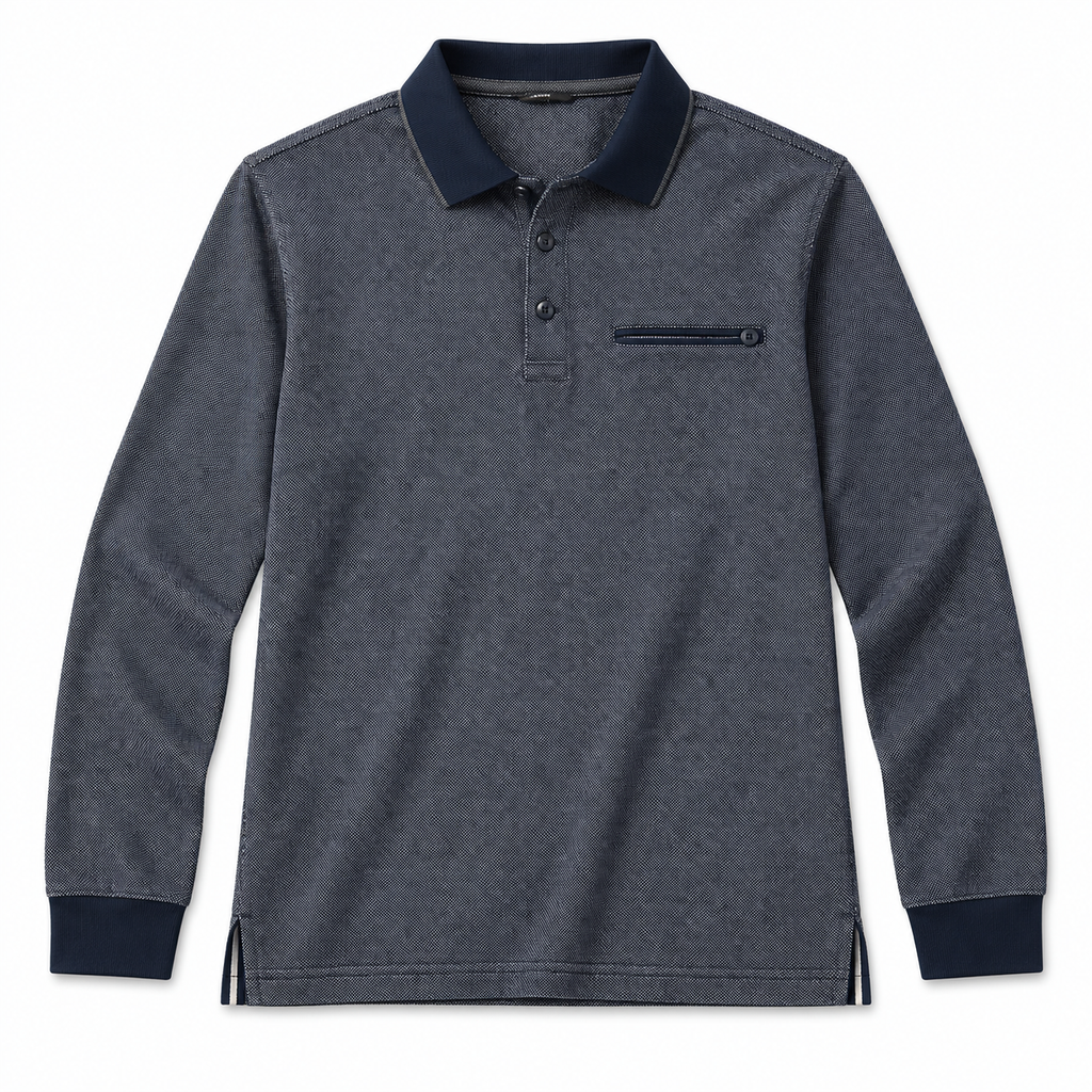 Polo Myfties azul marino, vista frontal