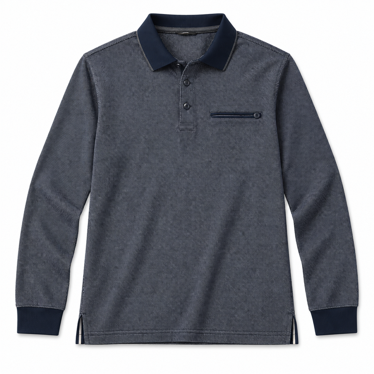 Polo Myfties azul marino, vista frontal