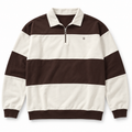 Polo Yellow Skin de rayas marron y crudo, vista frontal