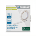 Cinta Adhesiva Doble Cara Espuma WORKZONE — 19mm x 4m