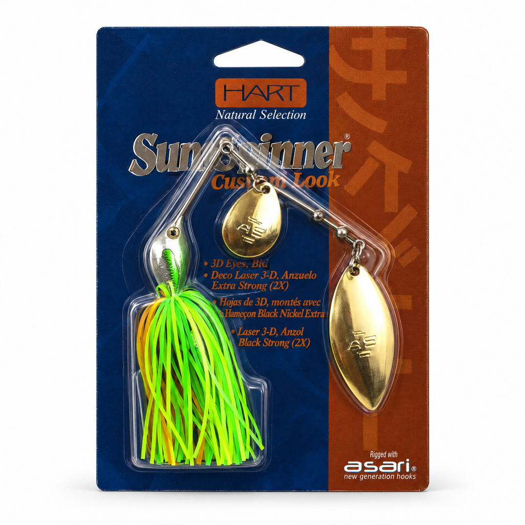 Hart Spinner Bait Custom Bait verde
