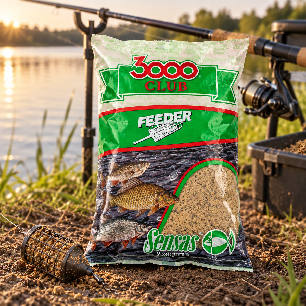 Sensas 3000 Club Feeder · Engodo - uso en pesca