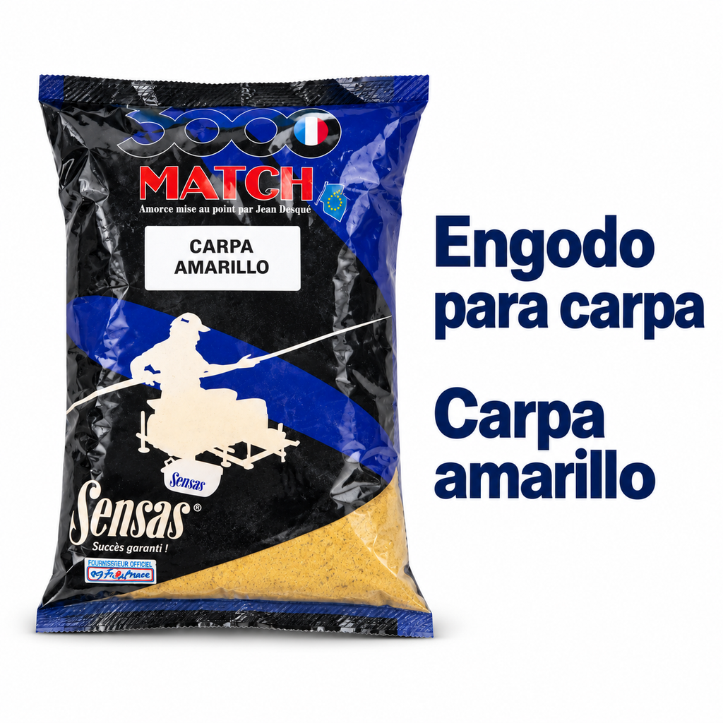 Sensas 3000 Match Carpa Amarillo, engodo para carpa