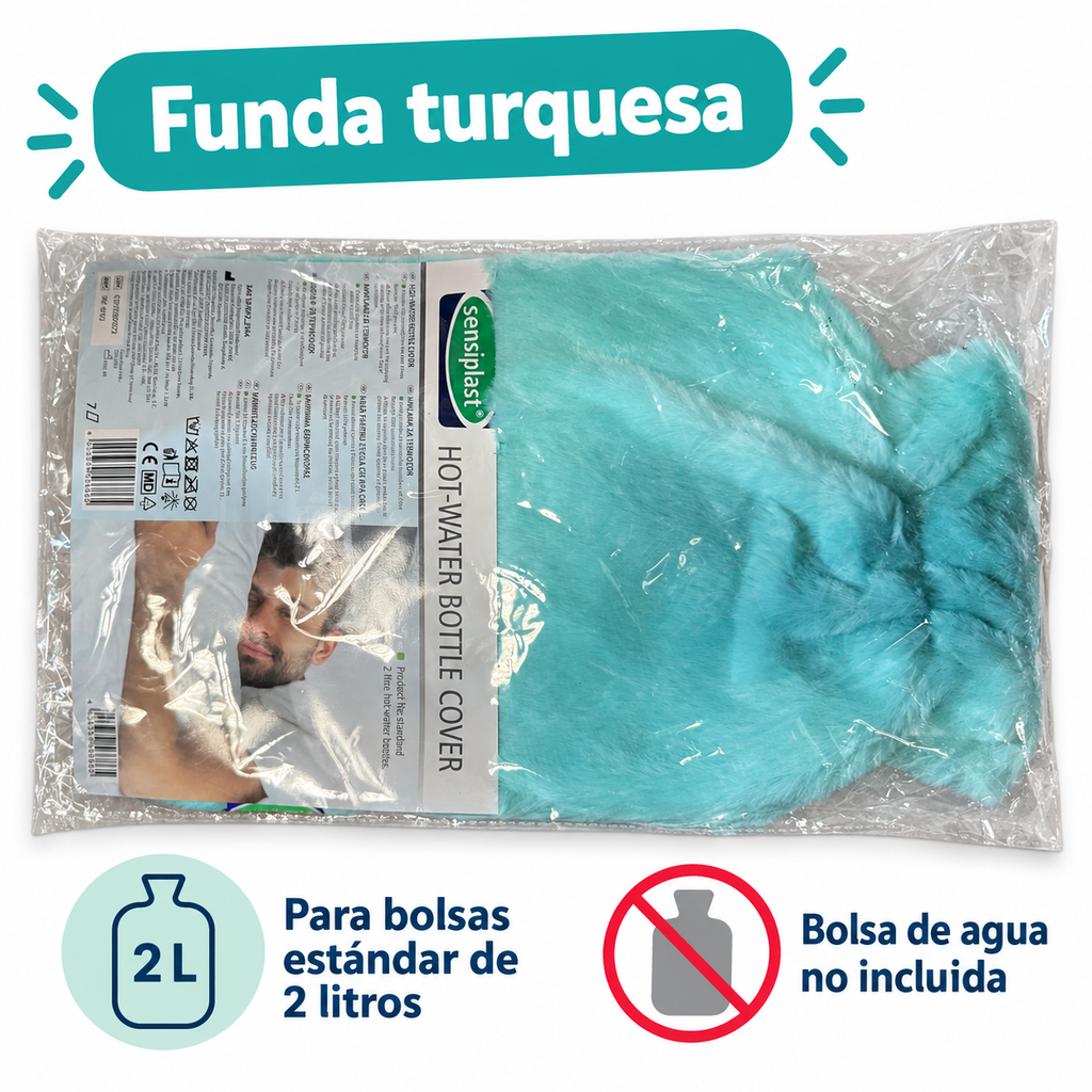 Funda Sensiplast para bolsas estándar de 2 litros; bolsa de agua no incluida