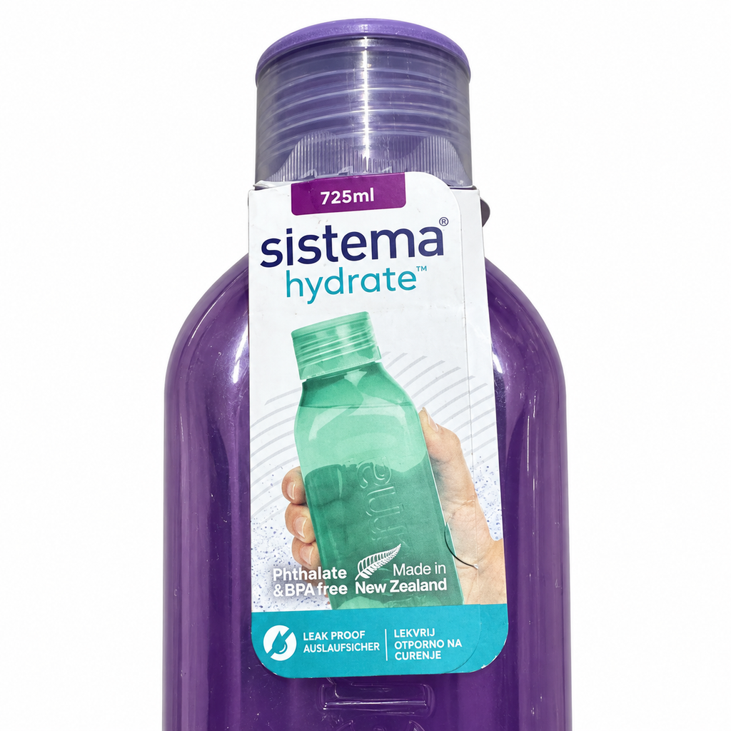 Detalle del tapón y etiqueta Sistema Hydrate 725 ml
