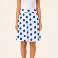 Falda Blanca con Lunares Azules Sinty
