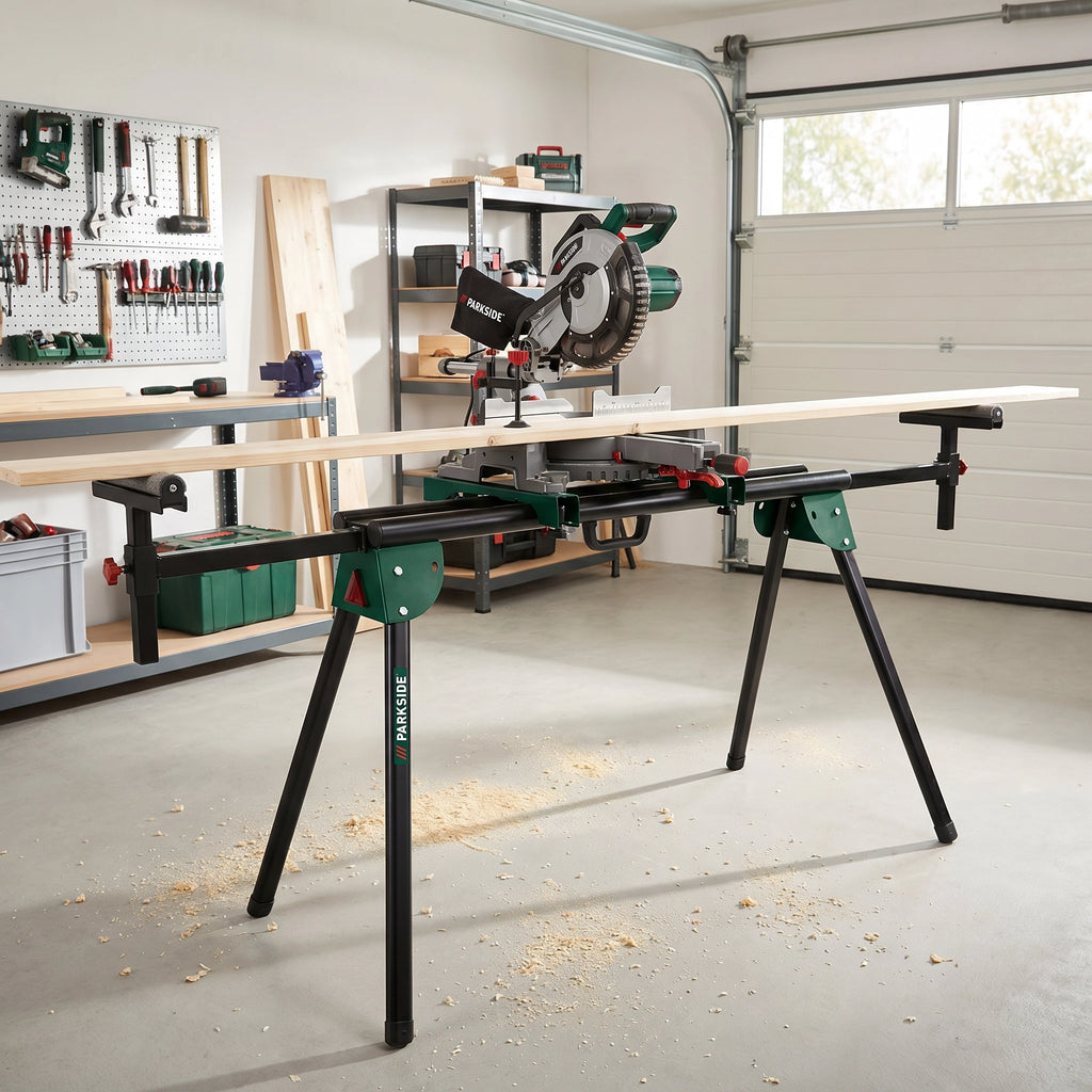 Soporte Universal para Herramientas Parkside — Plegable, Carga Máx. 150kg