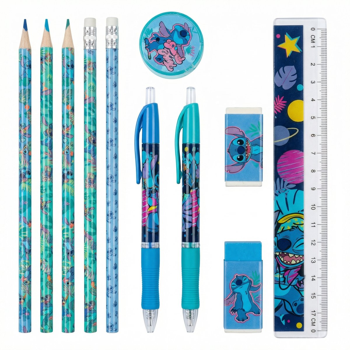 Set Papelería Stitch 15 Piezas - Disney