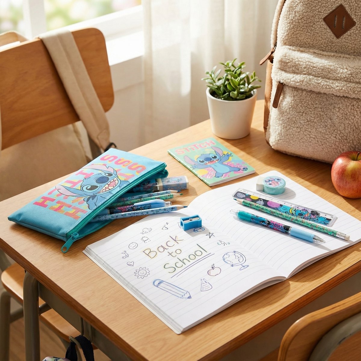 Set Papelería Stitch 15 Piezas - Disney