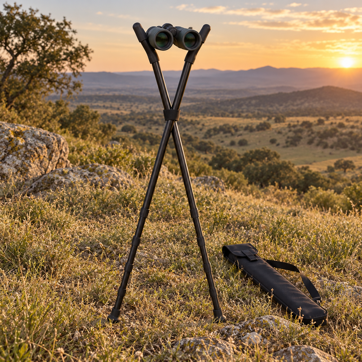 Stoney Point PoleCat Safari Stix II desplegado en entorno de campo