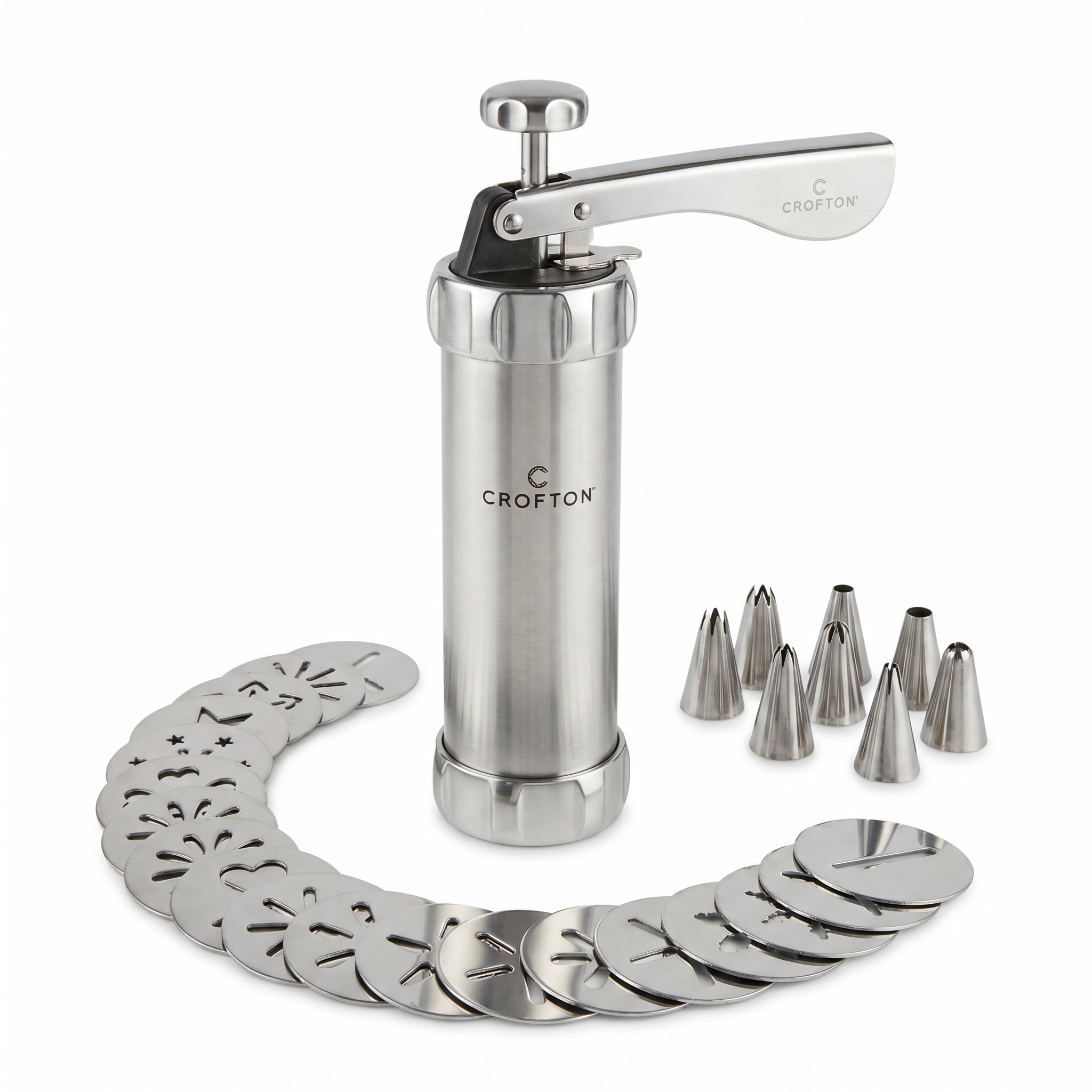 Set Prensa de Galletas Crofton — 26 Piezas Acero Inoxidable